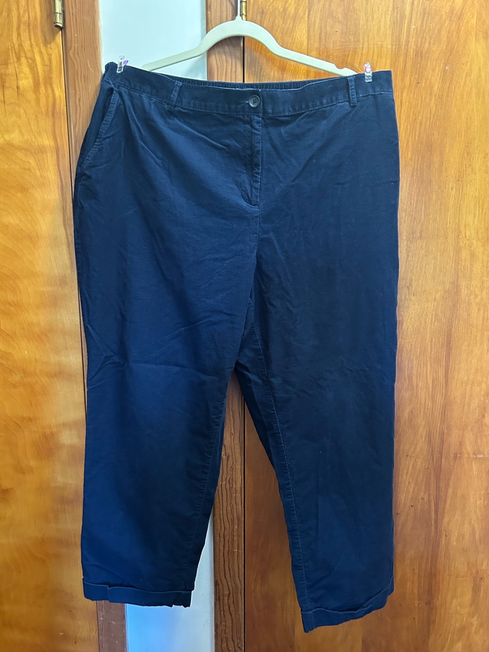 Lands' End Navy Corduroy Pants